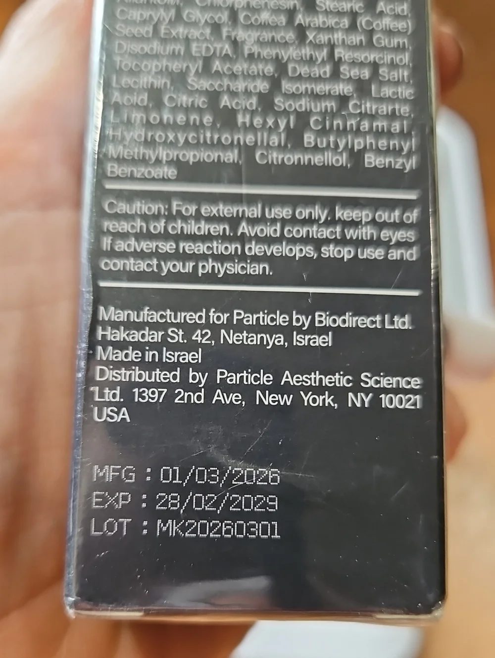 Article Particle Men's Face Cream